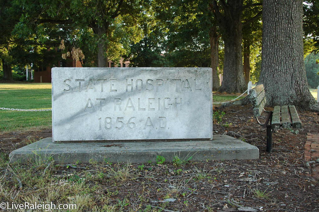 State Hospital 1856 monument at Dix Park cemetery